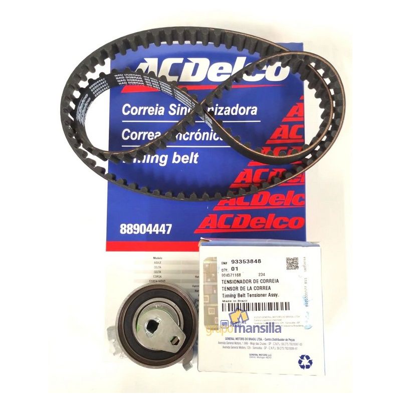 KIT CORREA Y TENSOR GM+ACDELCO AG/CO/FU